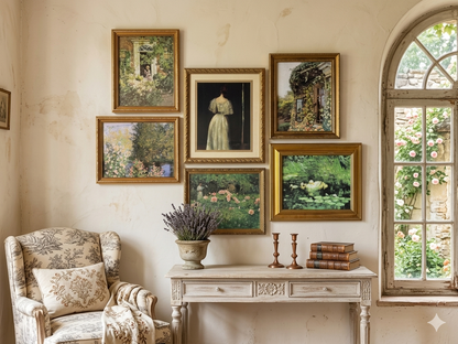 The Ophelia Vintage Salon Edit - Vintage Romantic-Themed Gallery Wall Set