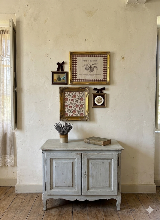 The Heritage Rouge Gallery -Gold Gilt Frames with Vintage Themed Prints , Mini Oil & English Ceramic