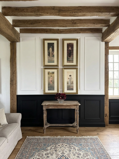 Vintage Marcus Stone Prints – Matching Gold Frames (Gallery Set)