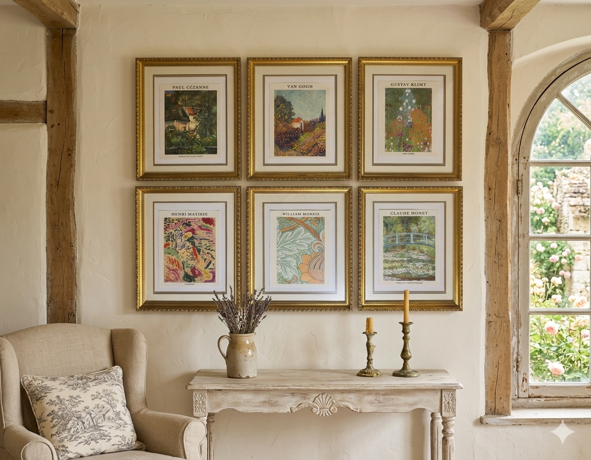 The Gilded Art Dupe Collection-Framed Print Set of Six
