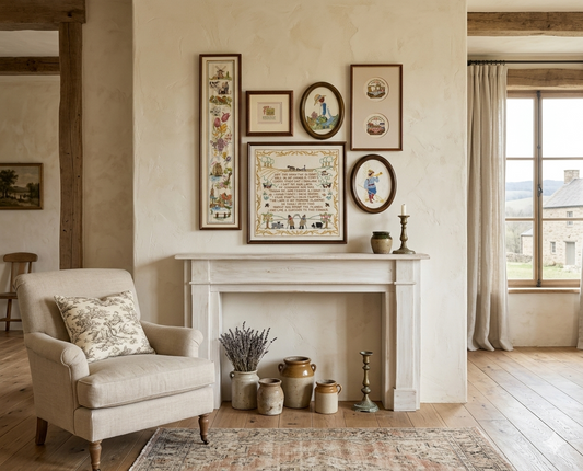 Threaded Legacy – Vintage Embroidery Wall Art Set