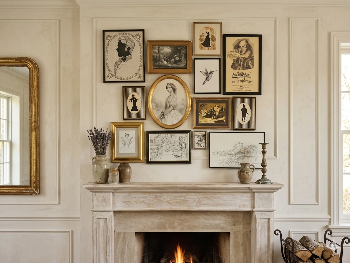Noir Elegance Collection – Vintage Gallery Wall Set