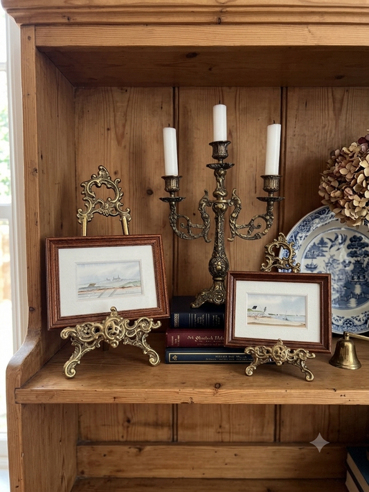 Charming Signed Art Mini Prints – Matching Framed Duo