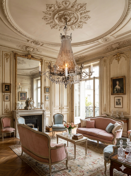 XXL Versailles Crystal Vintage French 16-Light Empire Ballroom Ceiling Chandelier
