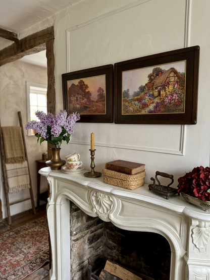 Alfred de Breanski Jr “Thatched Cottage” & “A Devonshire Garden” – Duo