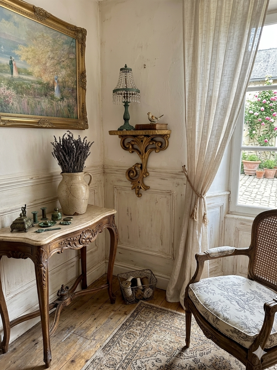French Louis XV Style Wall Scone Made in England-  Rococo Wall Sconce