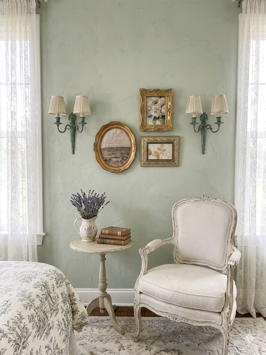 Romantic Gallery Wall Set – Oval & Ornate Vintage-Style Frames