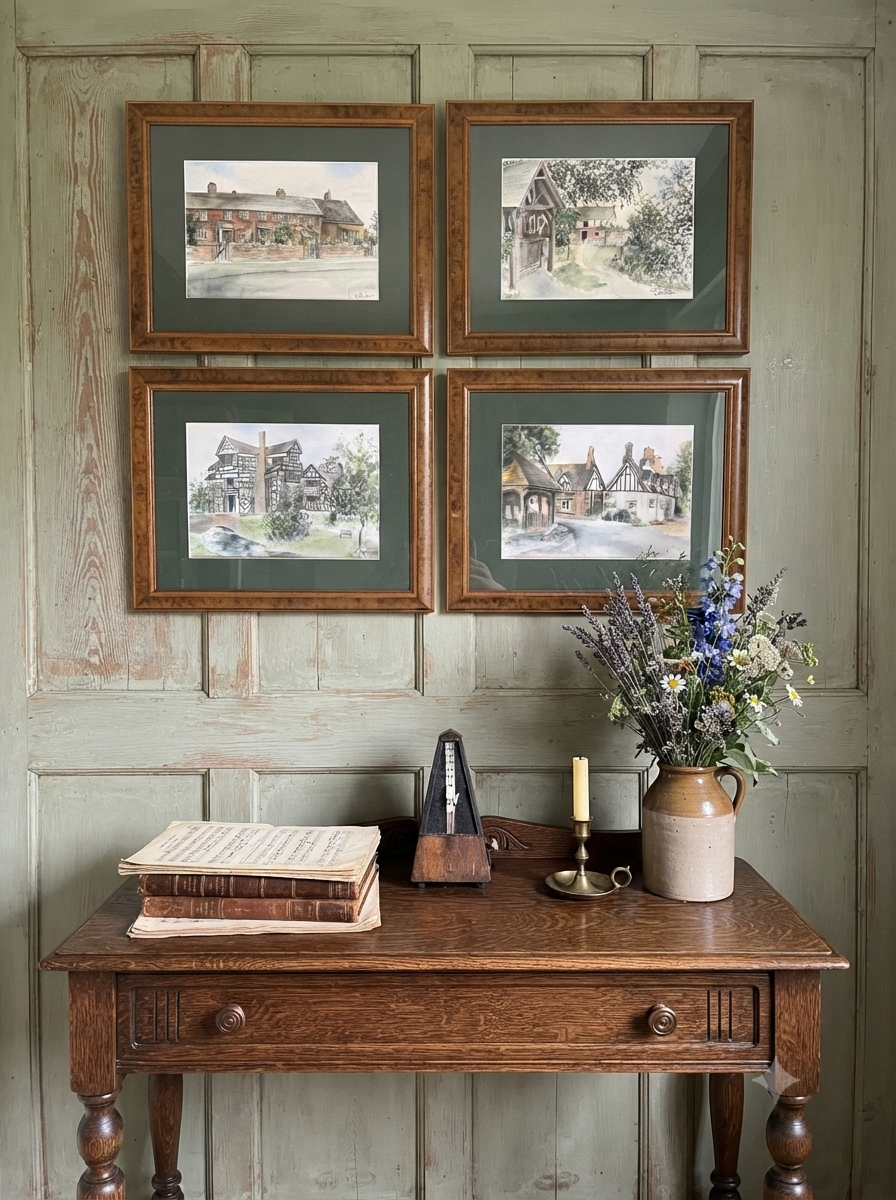 Vintage Lynn Rhodes Gallery Wall Set - Framed Original Artwork Collection