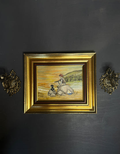 Seaside Bond - Original Oil painting by N.G. Reynolds