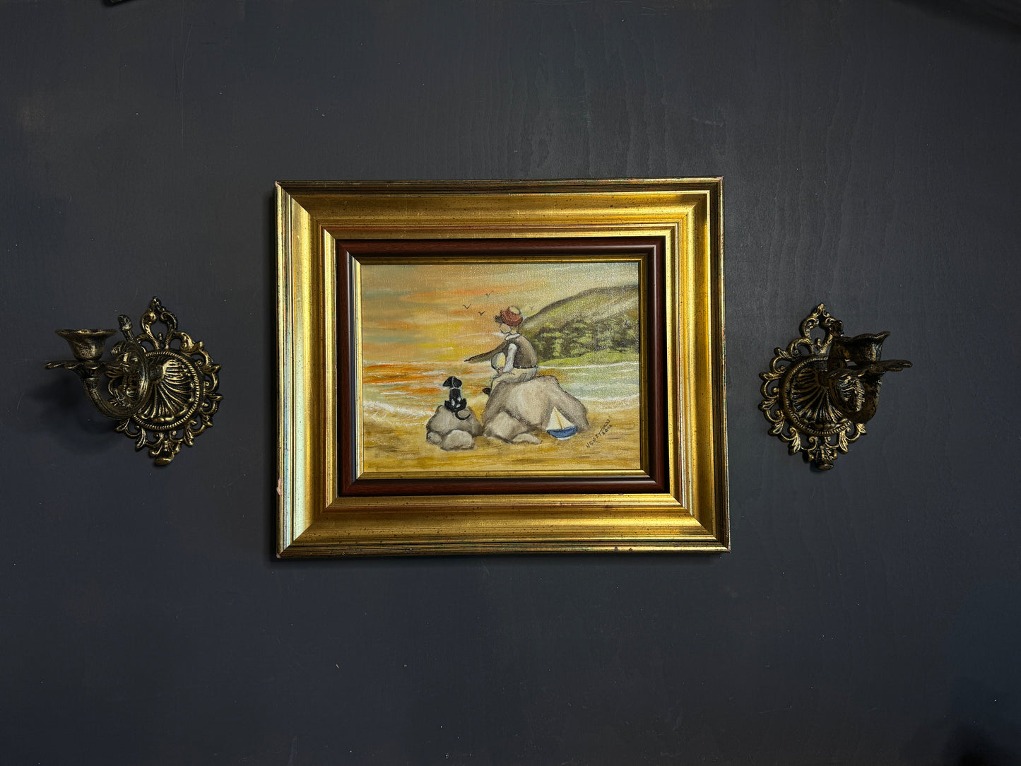 Seaside Bond - Original Oil painting by N.G. Reynolds