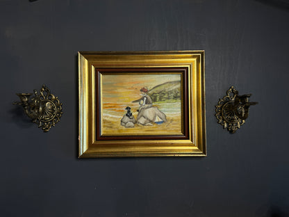 Seaside Bond - Original Oil painting by N.G. Reynolds