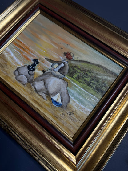 Seaside Bond - Original Oil painting by N.G. Reynolds