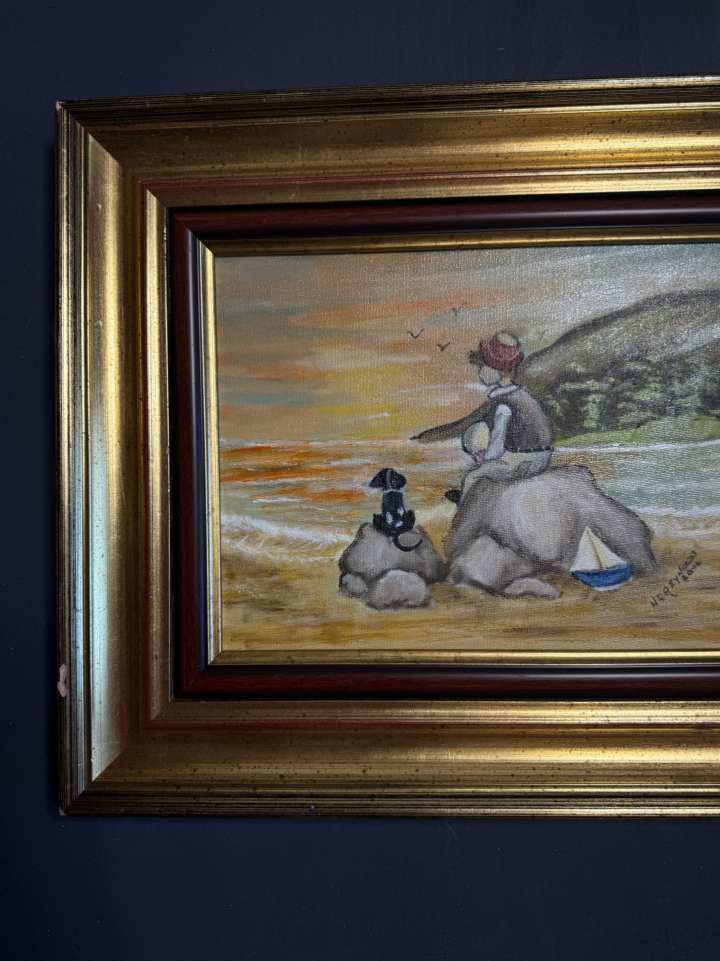 Seaside Bond - Original Oil painting by N.G. Reynolds