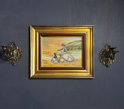 Seaside Bond - Original Oil painting by N.G. Reynolds