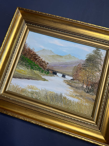 Heritage Countryside View – Luxury Farmhouse Oil Artwork