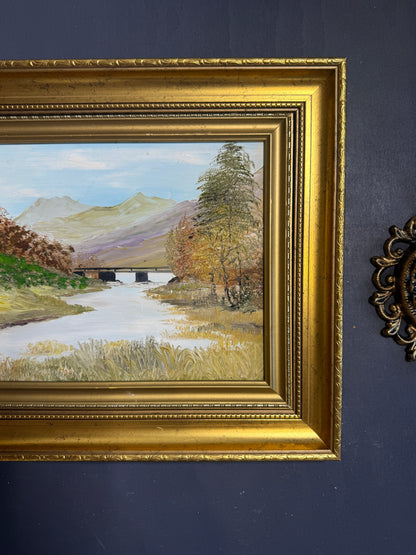 Heritage Countryside View – Luxury Farmhouse Oil Artwork