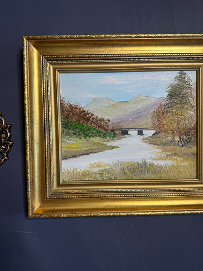 Heritage Countryside View – Luxury Farmhouse Oil Artwork