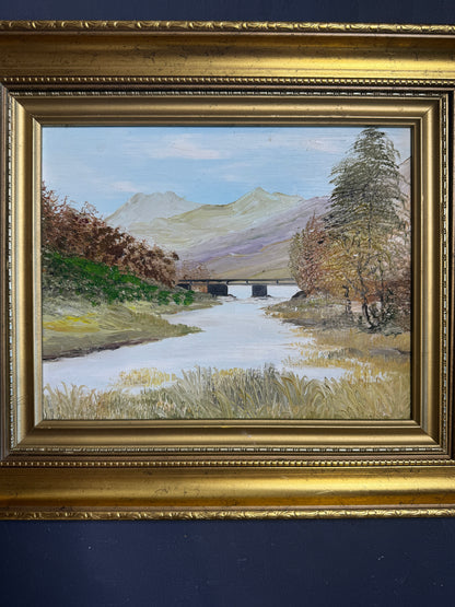 Heritage Countryside View – Luxury Farmhouse Oil Artwork