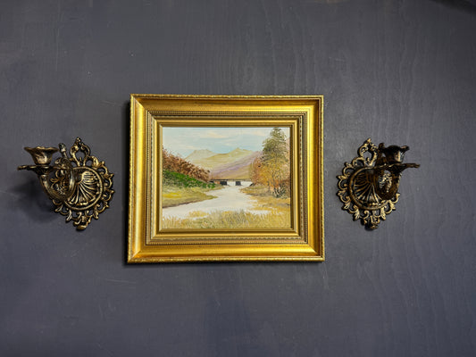 Heritage Countryside View – Luxury Farmhouse Oil Artwork