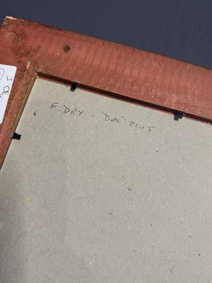 Vintage Oil Painting of Crag End Farm (Lake District) in a Gold Ornate Frame