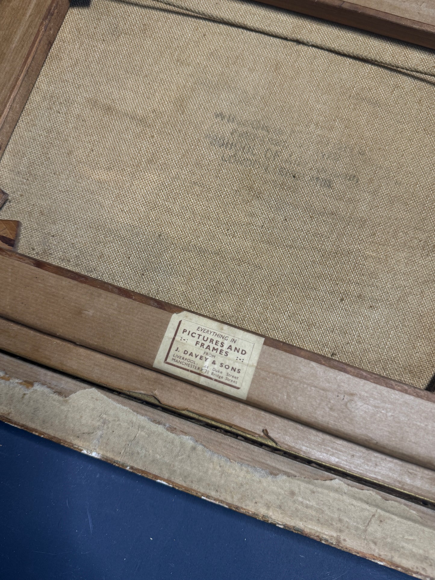 Harbour Serenity – Signed 1934 Vintage Seascape Oil Painting