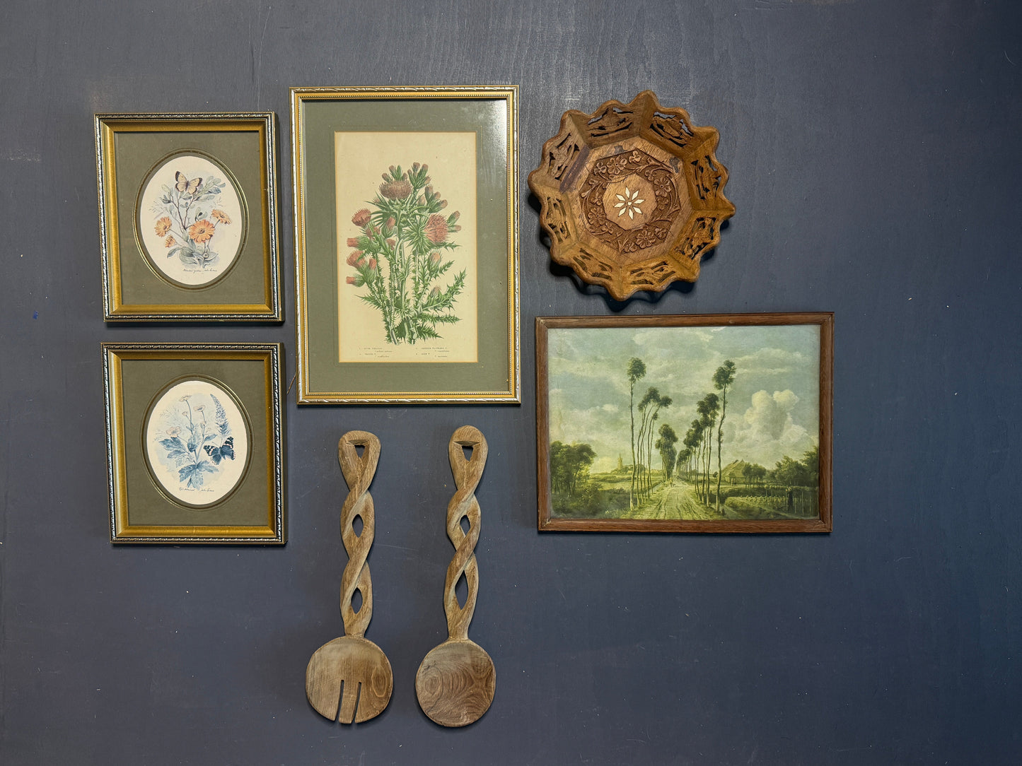 The Heritage Green Barnhouse Vintage Gallery Wall Set