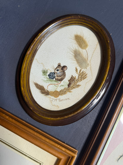 Maison Florale Collection – Curated Dried Flower Artwork Set, Heritage Wooden Frames