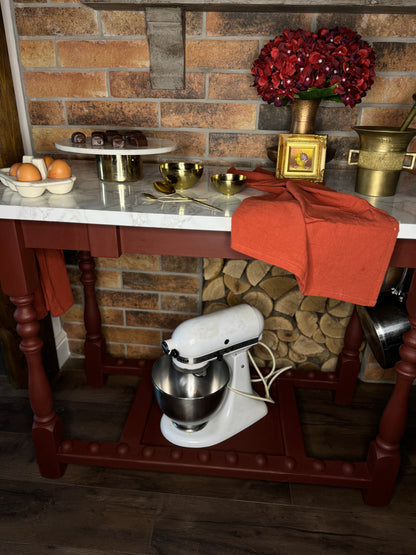 Vintage Handcrafted Upcycled Kitchen Island – Unique & Stylish