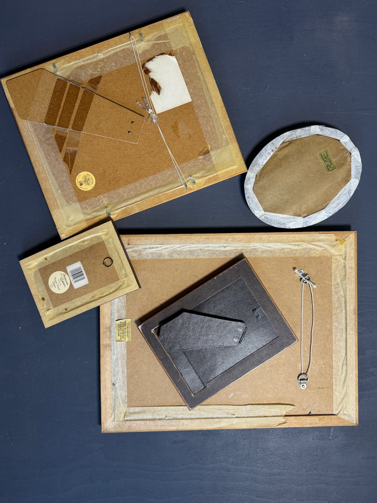 Maison Florale Collection – Curated Dried Flower Artwork Set, Heritage Wooden Frames