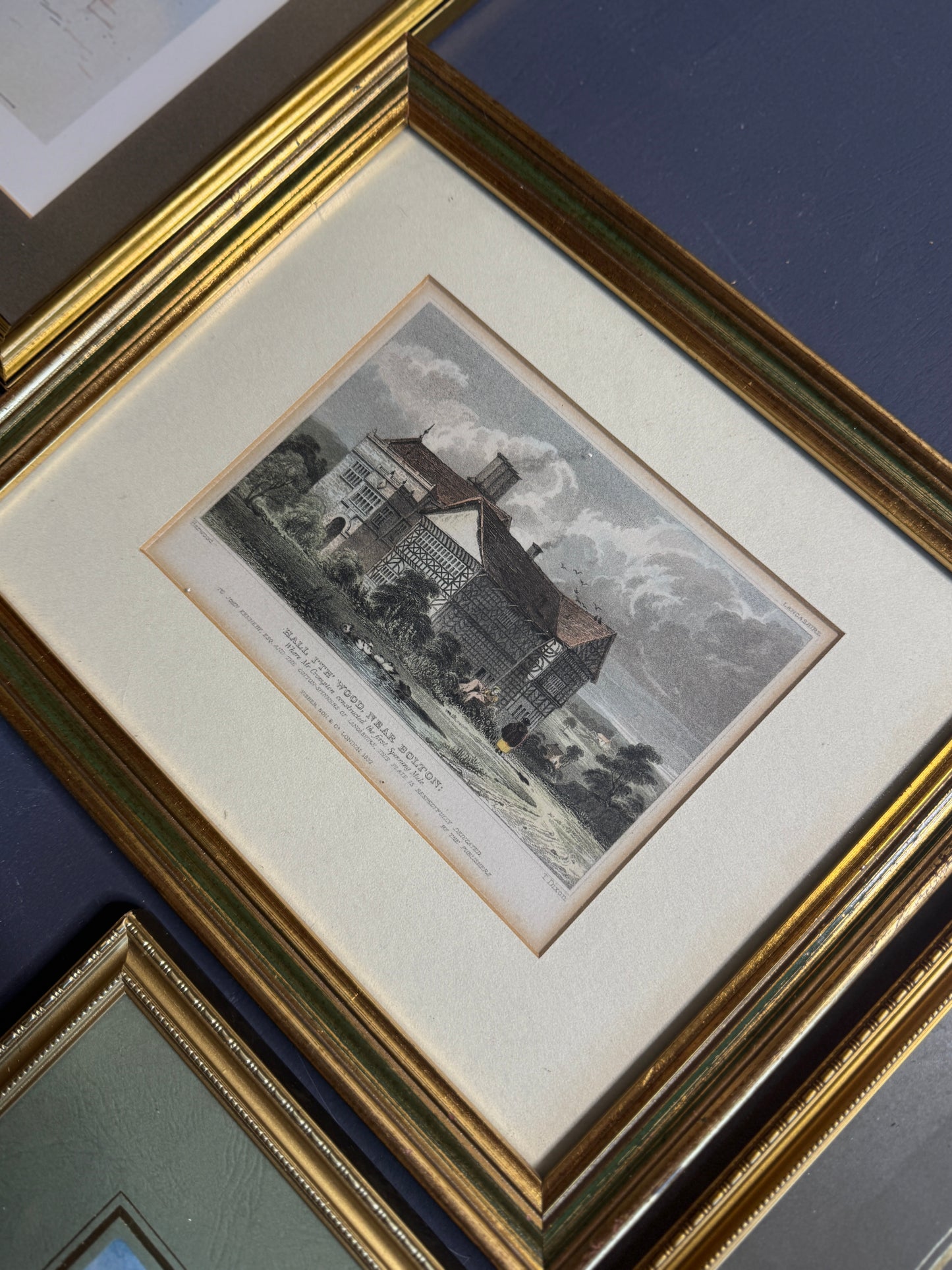 The Golden Sage Wall Set – Elegant Vintage Gallery with Green Accents