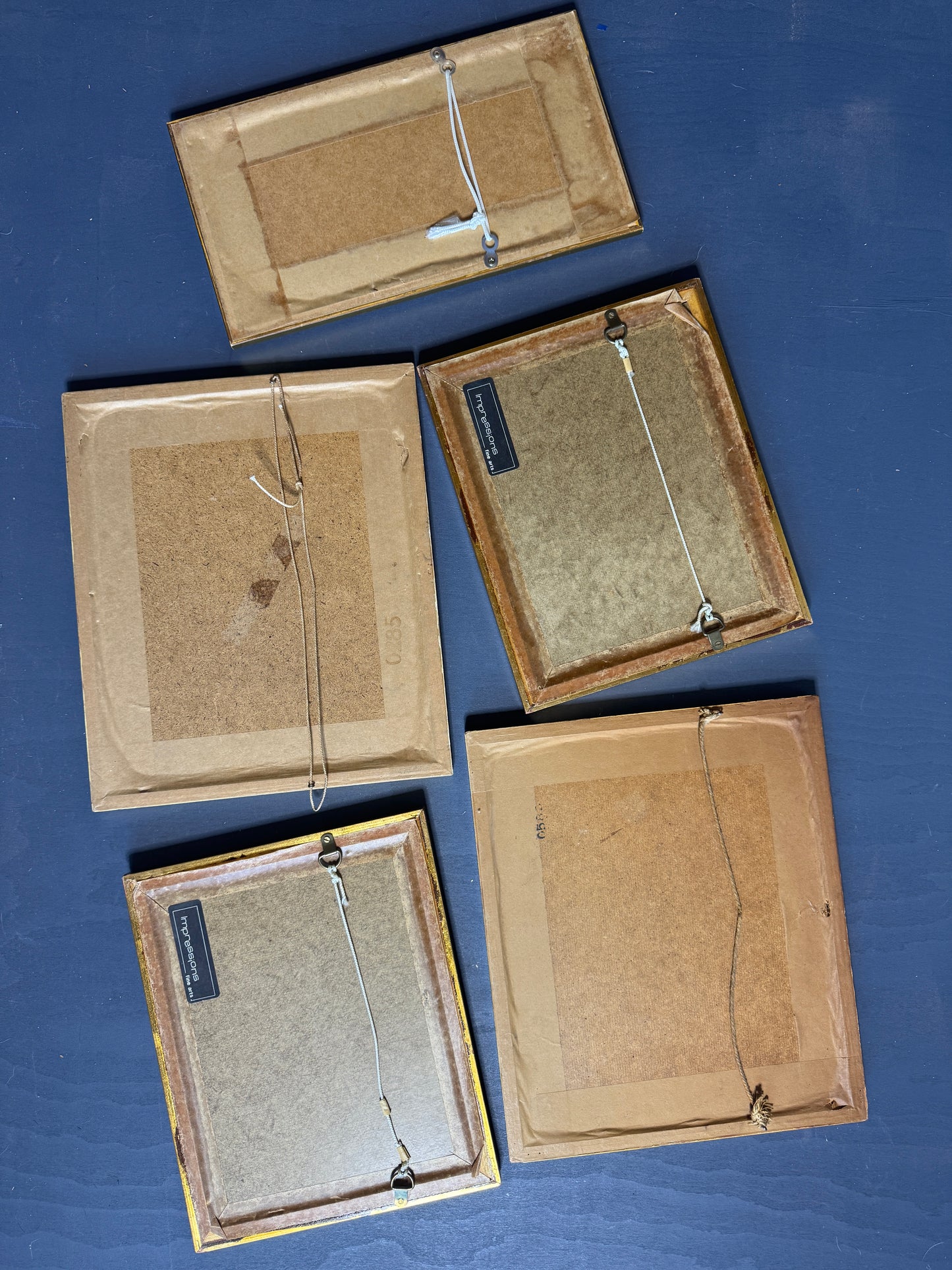 The Golden Sage Wall Set – Elegant Vintage Gallery with Green Accents