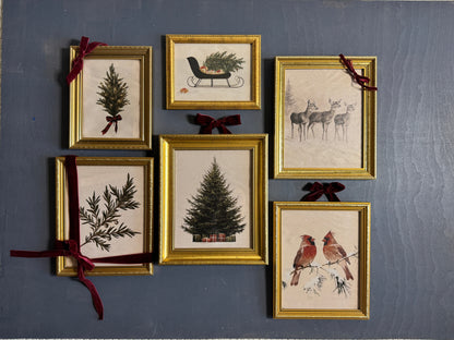 The Golden Noel Collection – Luxe Vintage Christmas Gallery Wall Set