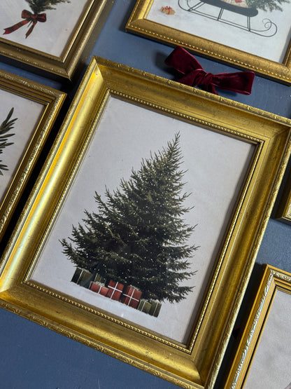 The Golden Noel Collection – Luxe Vintage Christmas Gallery Wall Set