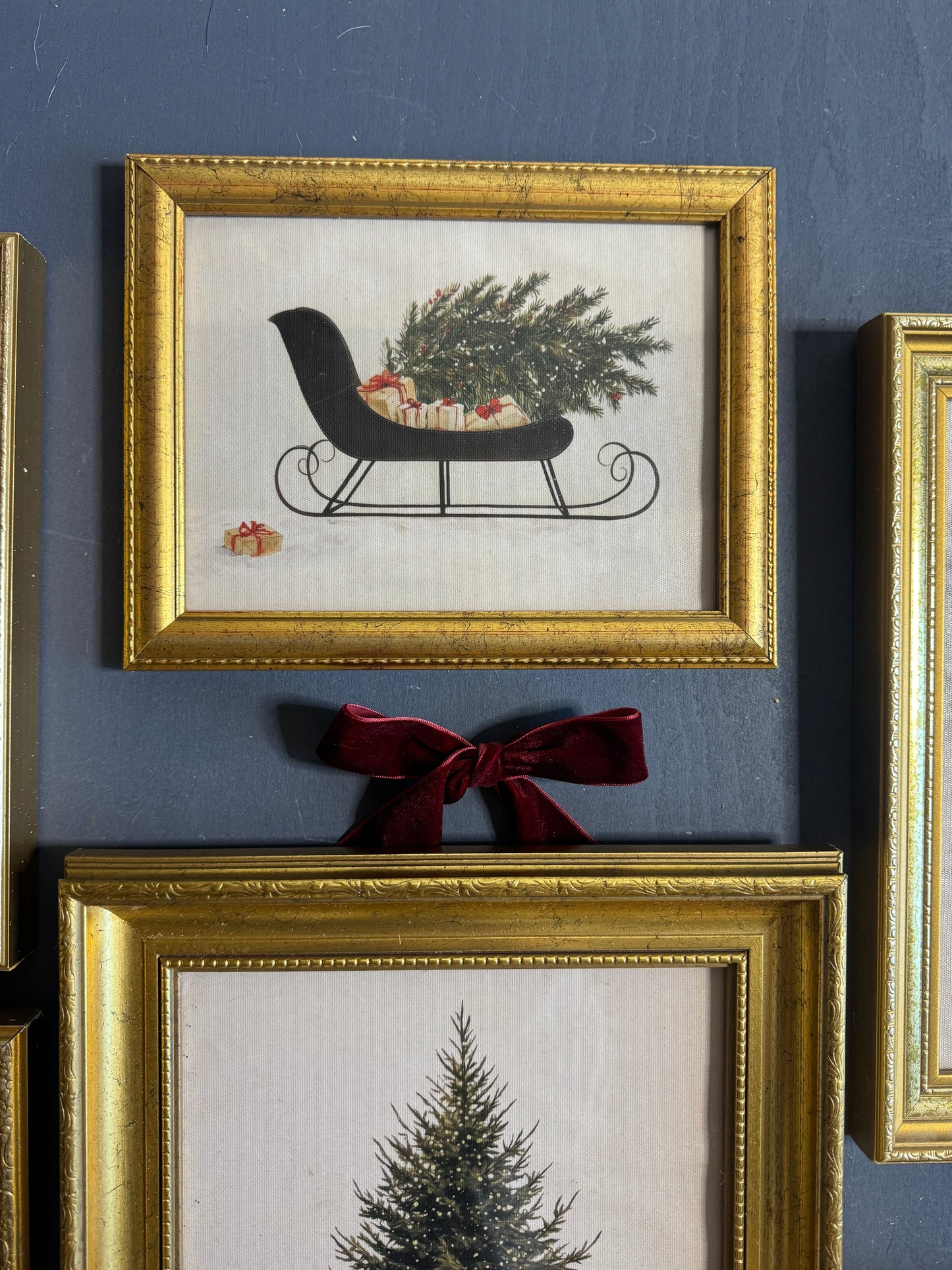 The Golden Noel Collection – Luxe Vintage Christmas Gallery Wall Set