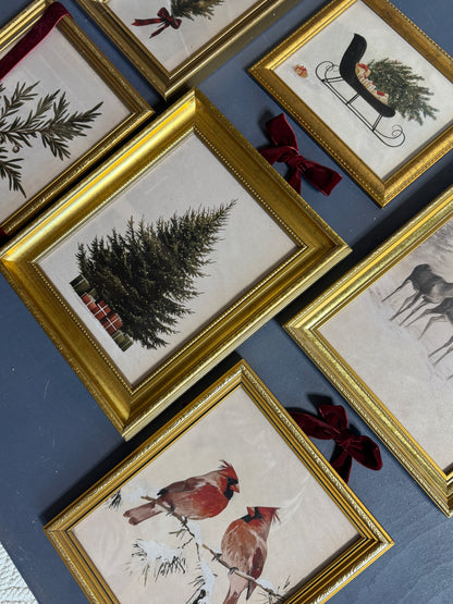 The Golden Noel Collection – Luxe Vintage Christmas Gallery Wall Set