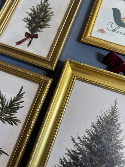 The Golden Noel Collection – Luxe Vintage Christmas Gallery Wall Set