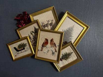 The Golden Noel Collection – Luxe Vintage Christmas Gallery Wall Set