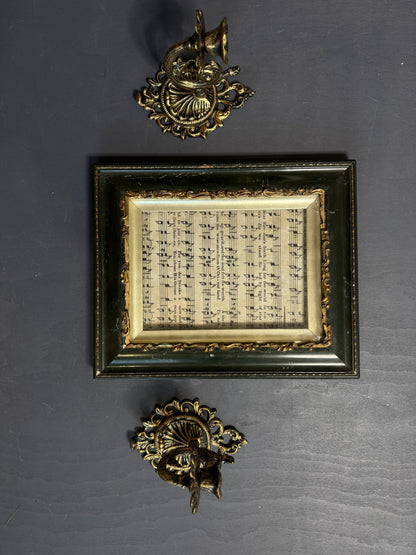 Antique Victorian Gilt Greenl Small Frame