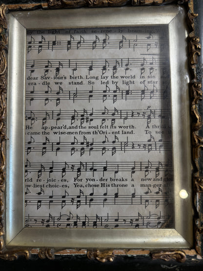 Antique Victorian Gilt Greenl Small Frame