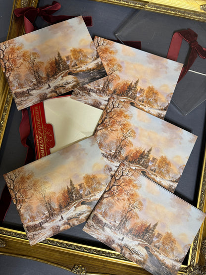 Vintage Christmas Cards in Original Box- Retro Holiday Greeting, Collectable Festive Greetings