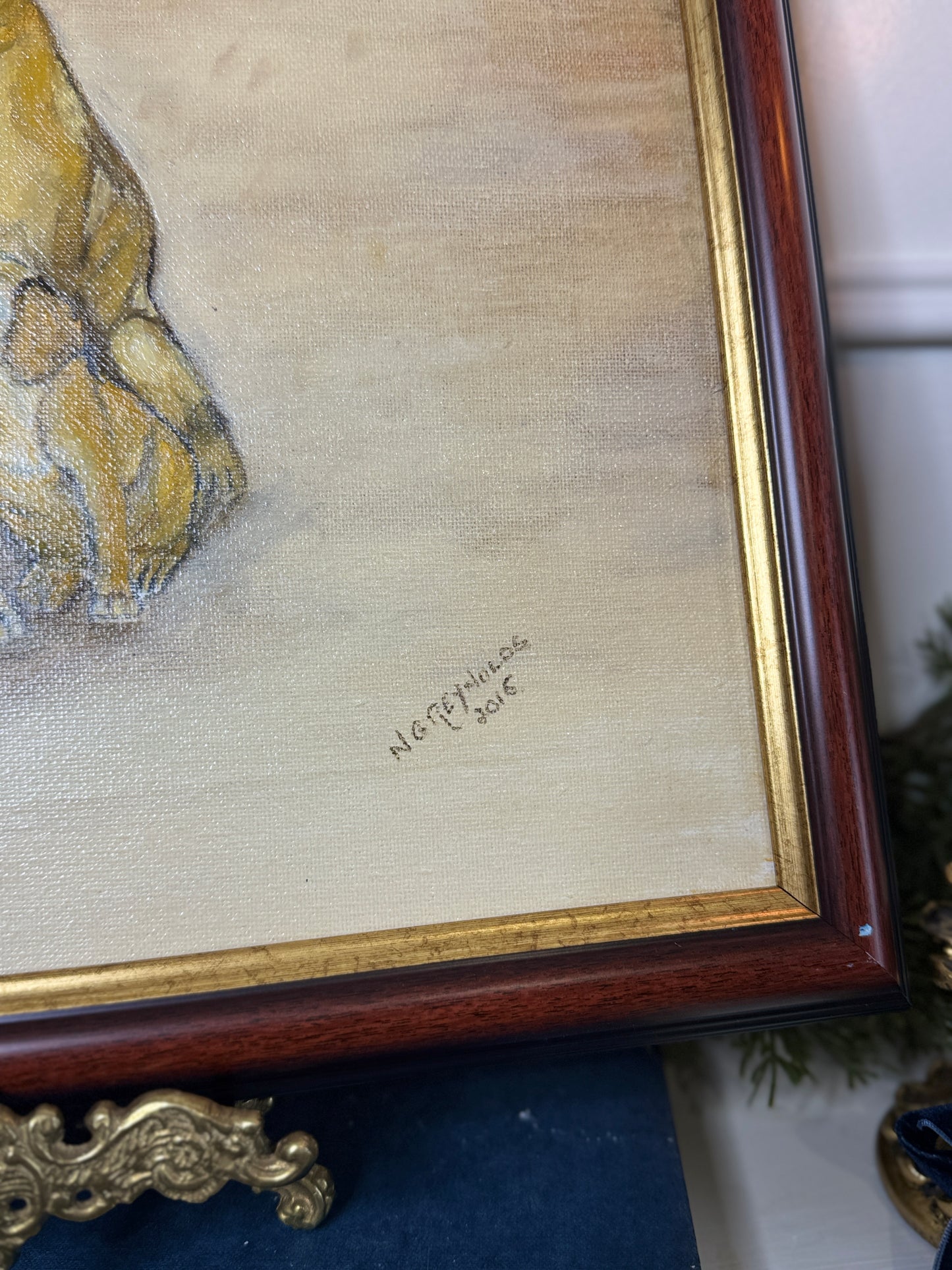 Family of Gold – Fine Retriever Oil Painting by N.G. Reynolds