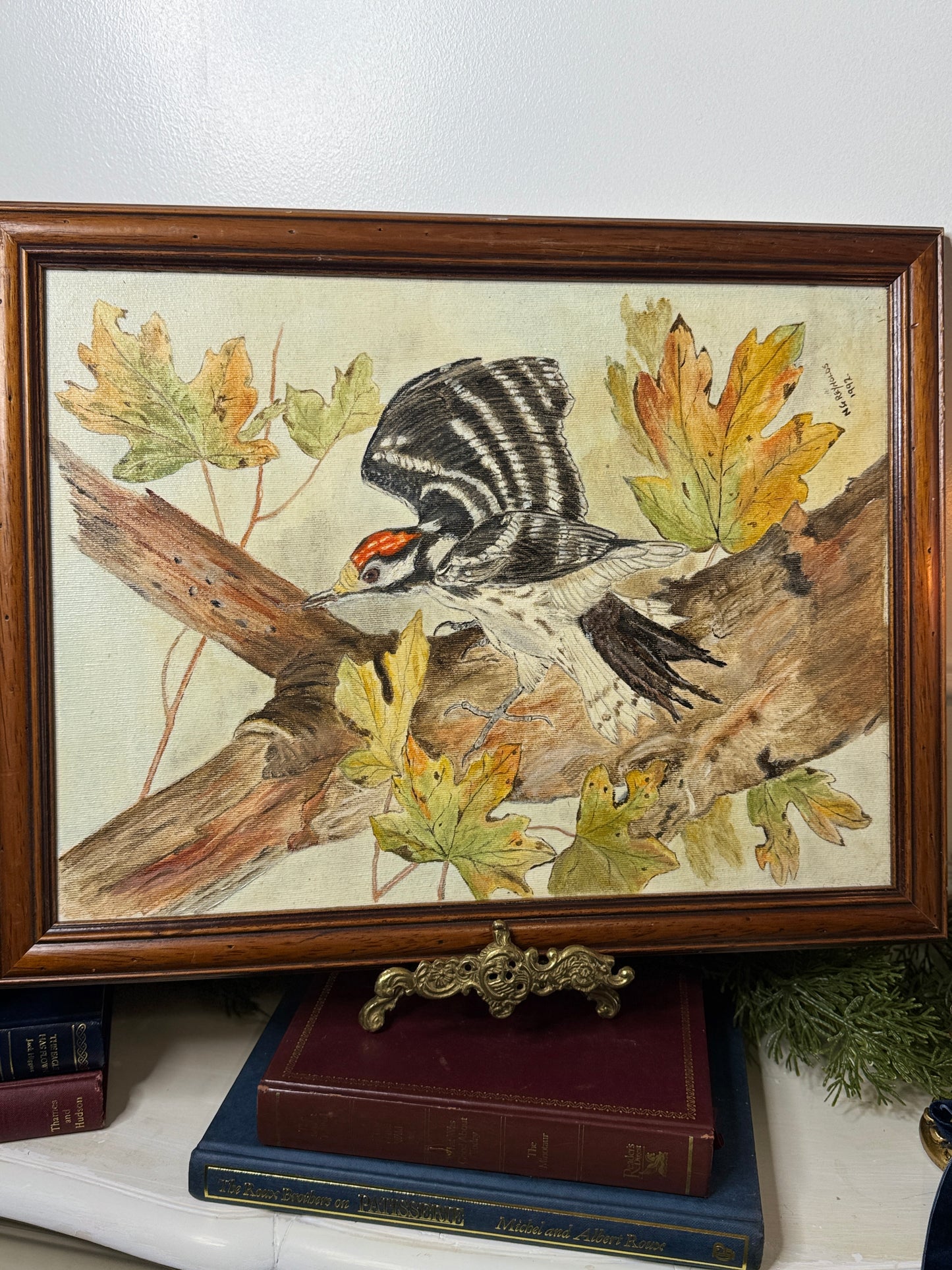Feathered Serenity – Vintage Wildlife Portrait by N.G. Reynolds