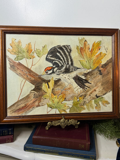 Feathered Serenity – Vintage Wildlife Portrait by N.G. Reynolds