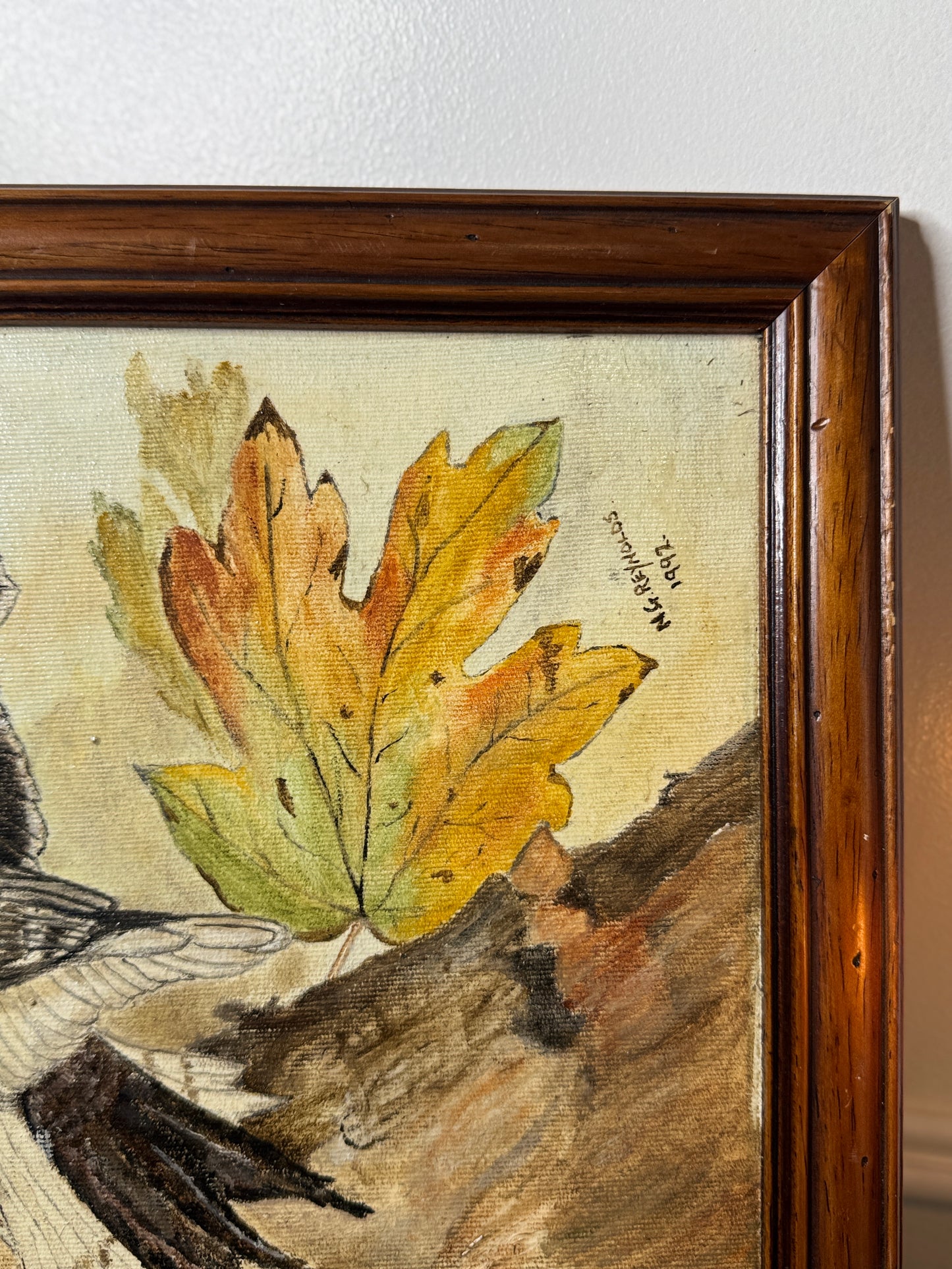 Feathered Serenity – Vintage Wildlife Portrait by N.G. Reynolds