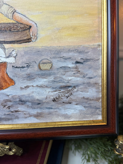 Original Mudflats Oil Painting by N.G. Reynolds