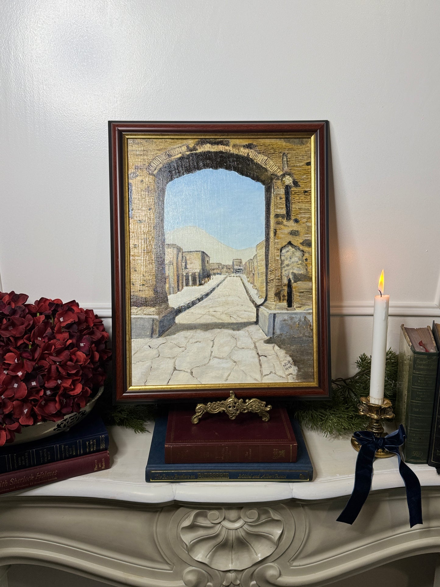 Heritage Pathways – Vintage Roman Road Scene by N.G. Reynolds