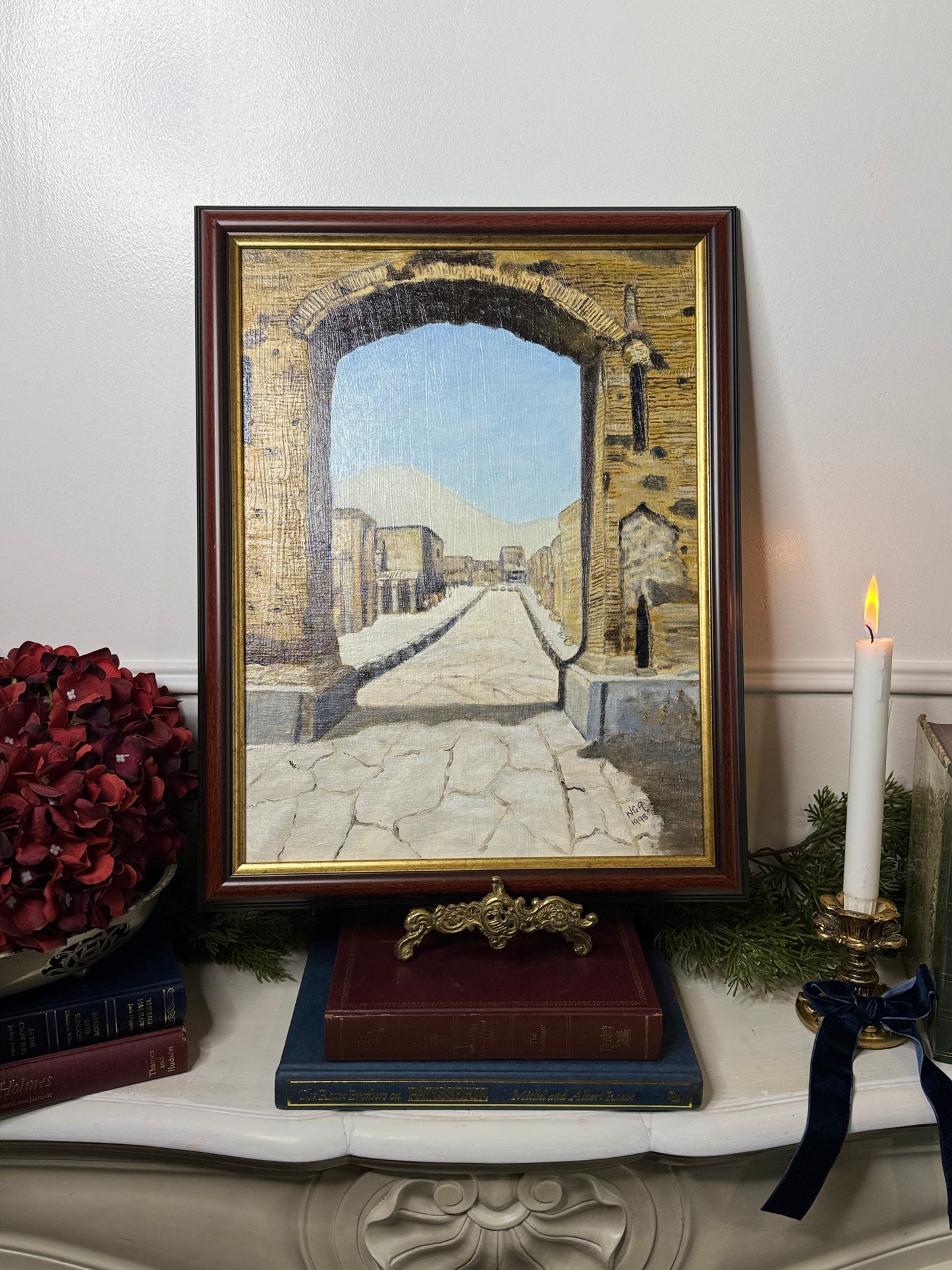 Heritage Pathways – Vintage Roman Road Scene by N.G. Reynolds