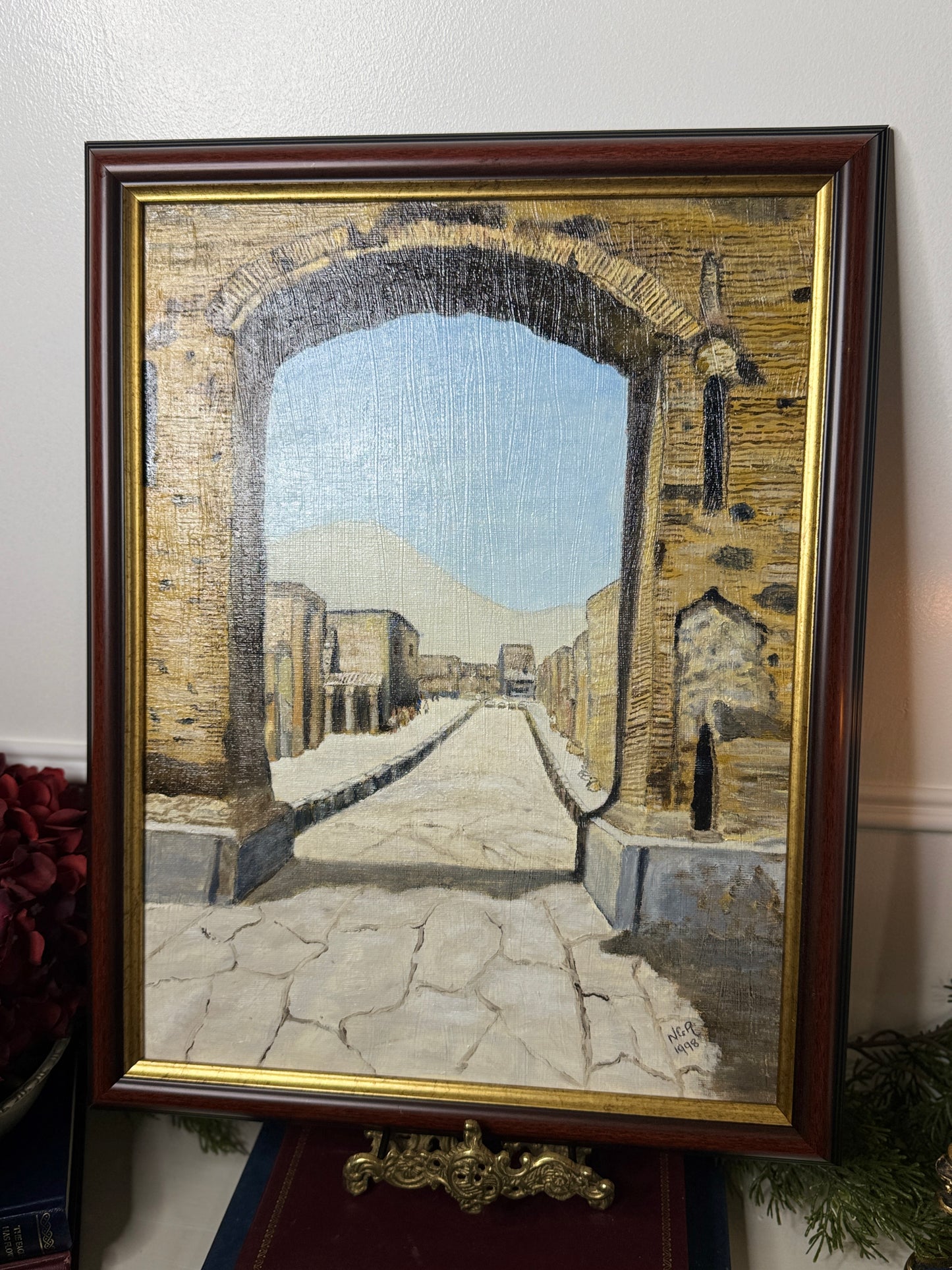 Heritage Pathways – Vintage Roman Road Scene by N.G. Reynolds