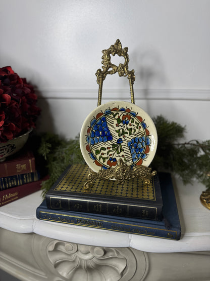 Vintage Hand Painted Small Collectable Wall Plate