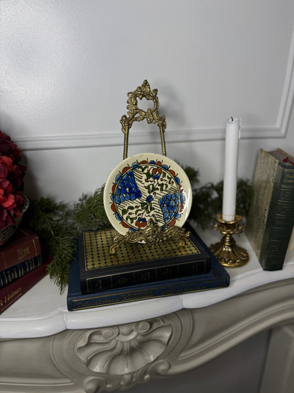 Vintage Hand Painted Small Collectable Wall Plate